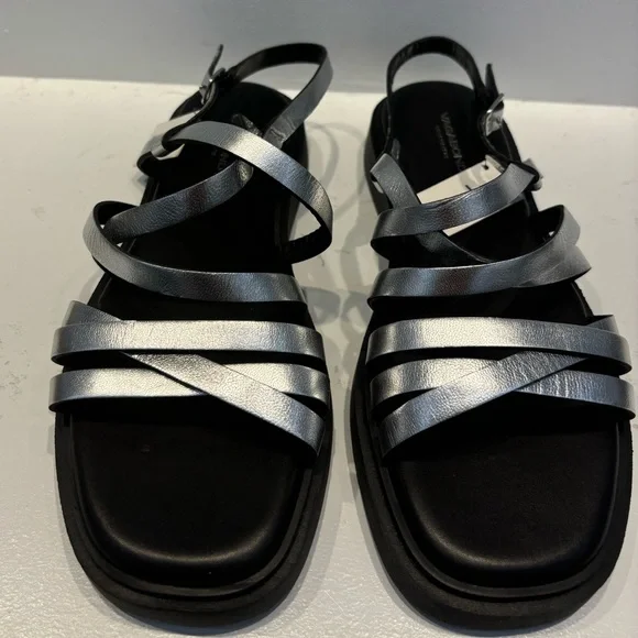 Vagabond Shoemakers Connie Strappy Sandal Silver 37 - Picture 2 of 7